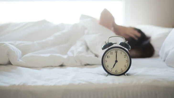 Snooze button in the mornings