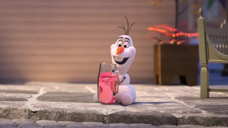 Olaf or with Hercules